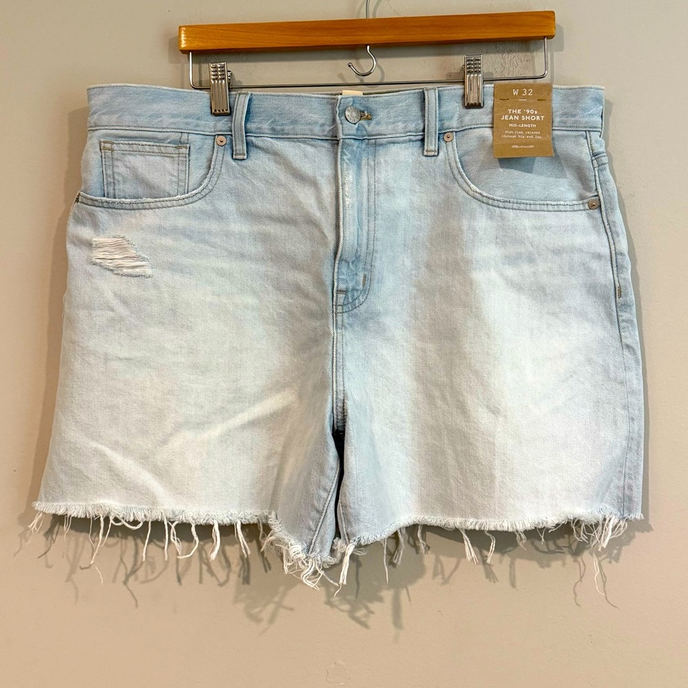 Madewell NWT The 90’s Jean Short Size 32